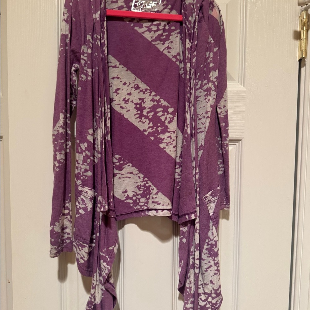 Purple Girl’s Light Weight Cardigan Sweater